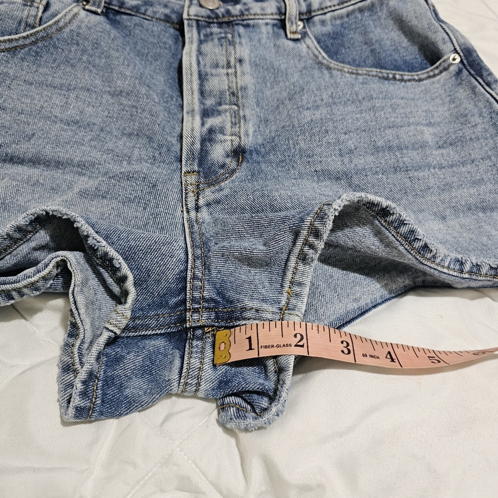 Pacsun Highrise Festival Jean Shorts Button Fly Womens Size 29 - Picture 9 of 12